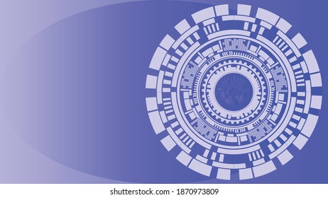 Abstract technology Hi-tech communication concept futuristic digital innovation background.
