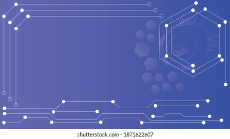 Abstract technology Hi-tech communication concept futuristic digital innovation background.