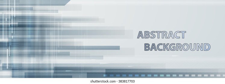Abstract technology horizontal banner. Financial business presentation. Light futuristic concept, digital light blue. Vector modern background