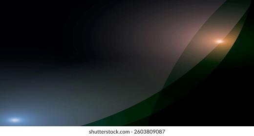 Abstract technology horizontal motion style concept. Particle connection background design with red and blue lights. vector illustration.