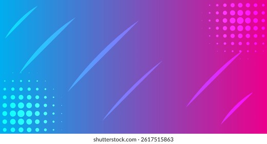 Abstract technology horizontal motion style concept. Particle connection background design with red and blue lights. eps 10