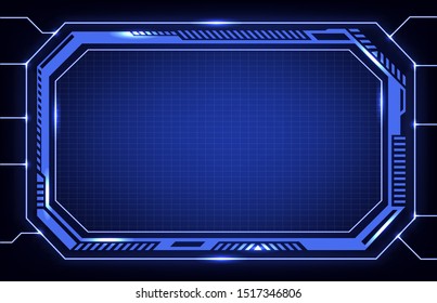 Abstract Technology of Hud Ui Gui Futuristic Stock Vector