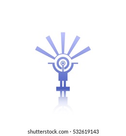 Abstract technology icon. Technology futuristic element. Signal icon.