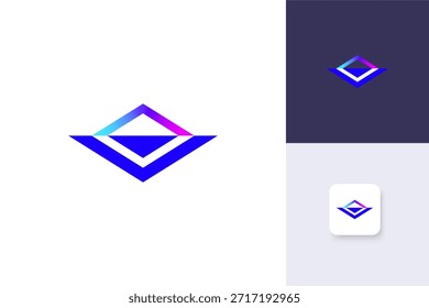 Plantilla de Vector de inspiración de diseño de logotipo de icono de tecnología abstracta