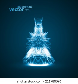 Abstract technology illustration, stylish concept, futuristic vector eps10