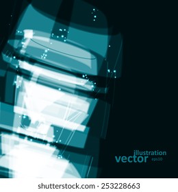 Abstract technology illustration, stylish concept, futuristic vector eps10
