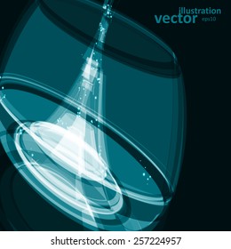 Abstract technology illustration, stylish concept, futuristic vector eps10