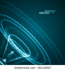 Abstract technology illustration, vector stylish concept eps10