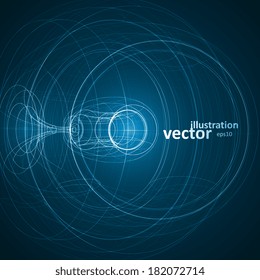 Abstract technology illustration, vector stylish concept eps10