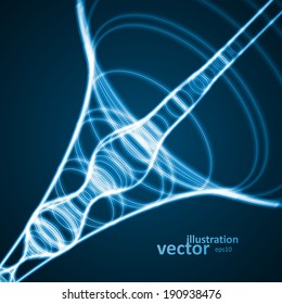 Abstract technology illustration, vector stylish concept eps10