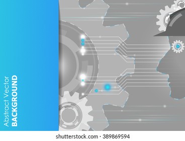 Abstract technology Industrial concept, Vector Size A4