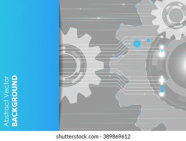 Abstract technology Industrial concept, Vector Size A4