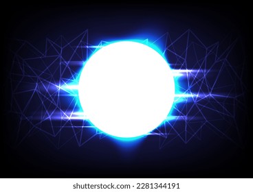 abstract technology innovation concept business background. circle hitech technology. vector design.