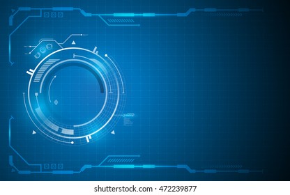 abstract technology innovation concept frame template background