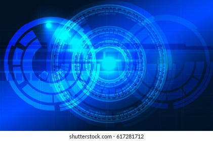 abstract technology interface vector