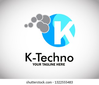 Abstract Technology Letter Logo for Electronic and technology Company - Vector