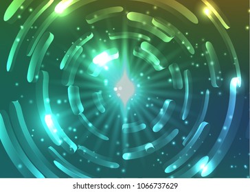 Abstract technology light circle