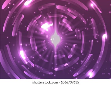 Abstract technology light circle