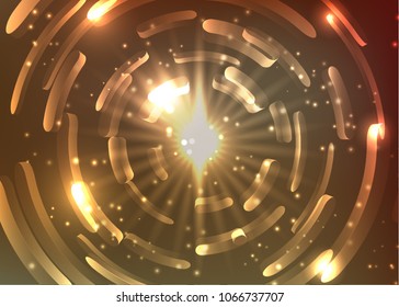 Abstract technology light circle
