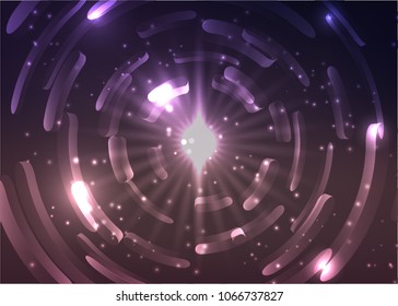 Abstract technology light circle