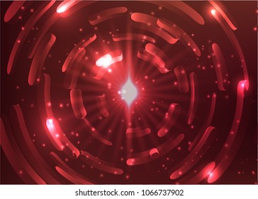 Abstract technology light circle