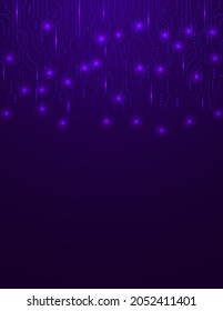 fondo de fondo de fondo abstracto, tecnológico, ligero, geométrico, de red, de línea, digital, violeta, violeta oscuro