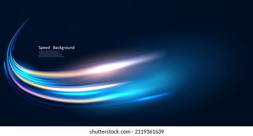 abstract technology light lines background 3d vector illustration