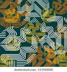 Abstract technology line retro background