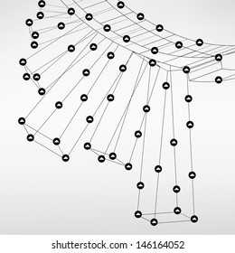 Abstract technology lined template background for web design. eps10 texture vector illustration 