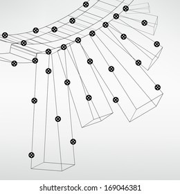 Abstract technology lined template background for web design. eps10 texture vector illustration