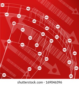 Abstract technology lined template background for web design. eps10 texture vector illustration