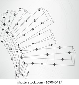 Abstract technology lined template background for web design. eps10 texture vector illustration