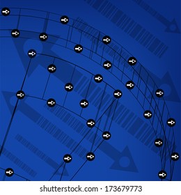 Abstract technology lined template background for web design. eps10 texture vector illustration