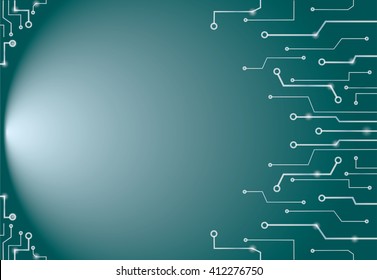 Abstract technology lines art and space background 