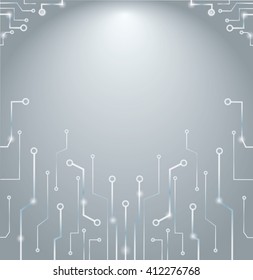 Abstract technology lines art and space background 