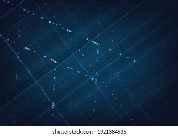 Abstrakte Technologielinien, Hintergrund. Technologie-Big-Data-Konzept. Vektorgrafik