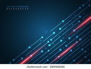 Abstract technology lines diagonal overlapping movement design background with copy space for text. Vector illustration
