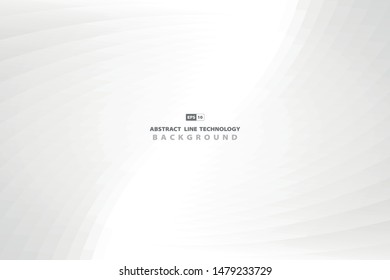 Abstract technology lines of gray design. Use for tech ad, poster, artwork, template, design. illustration vector eps10