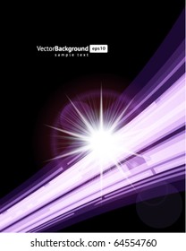Abstrakte Technologielinien mit einfarbigem Objektiv, Vektorhintergrund