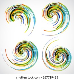 Abstract technology lines vector background