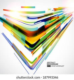 Abstract technology lines vector background