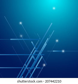 Abstract technology lines vector background.
