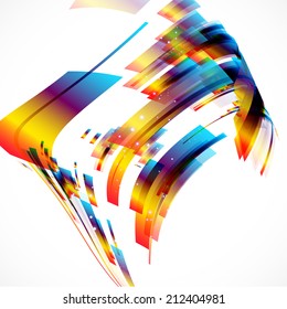 Abstract technology lines vector background