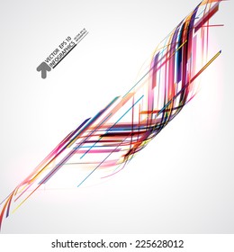 Abstract technology lines vector background