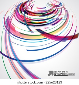 Abstract technology lines vector background