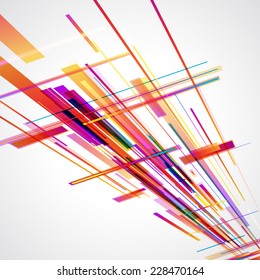 Abstract technology lines vector background