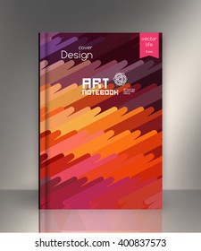Abstract technology lines vector background, Bright colored stripes. Cover for technology companies, construction industry