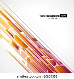 Abstract technology lines vector background