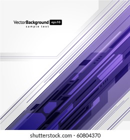 Abstract technology lines vector background