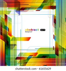 Abstract technology lines vector background